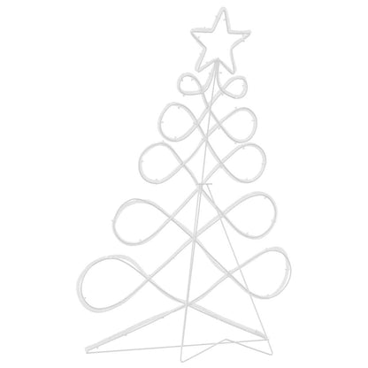 Albero di Natale luminoso a forma di albero, multicolore, 80 x 56 cm, PVC