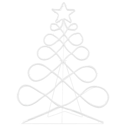 Albero di Natale luminoso a forma di albero, multicolore, 80 x 56 cm, PVC
