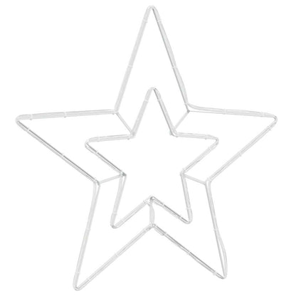 Stella di Natale con 72 LED bianco freddo, 51,5 x 50 x 0,65 cm, ferro