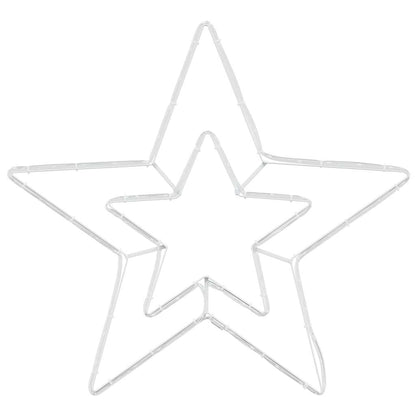Stella di Natale con 72 LED bianco freddo, 51,5 x 50 x 0,65 cm, ferro