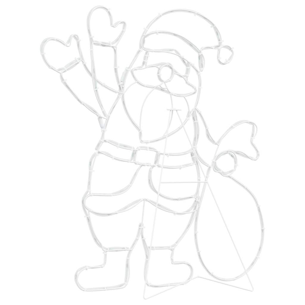 Santa Claus Licht Mehrfarbig 58,5 x 60 x 1,3 cm Eisen