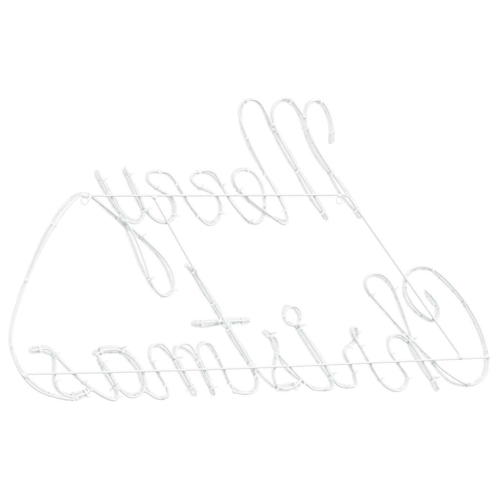 Insegna natalizia con 216 LED, rosso, 99 x 55 x 13 cm, ferro