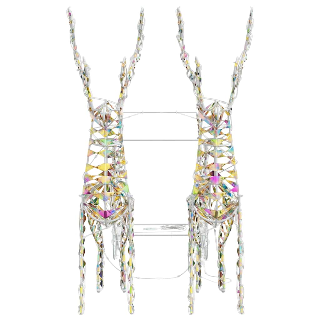 Rentier Zieh Schlitten Warmes Weiß 30 x 12 x 54,5 cm Haustier