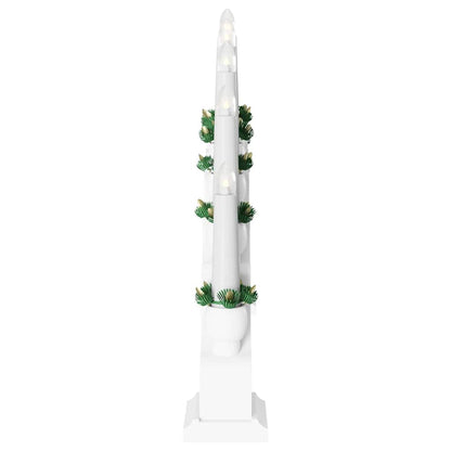 Arco di candele natalizie con 10 candele LED, bianco, 47 x 5 x 29 cm