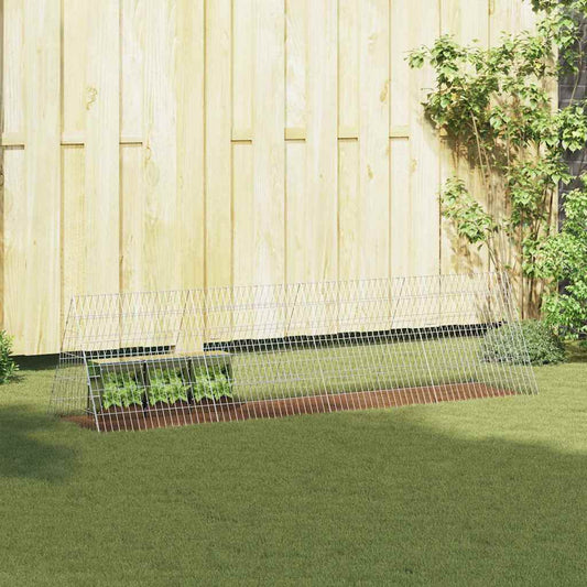 Hasenkäfig Silber 650 x 55 x 55 cm Verzinkter Stahl