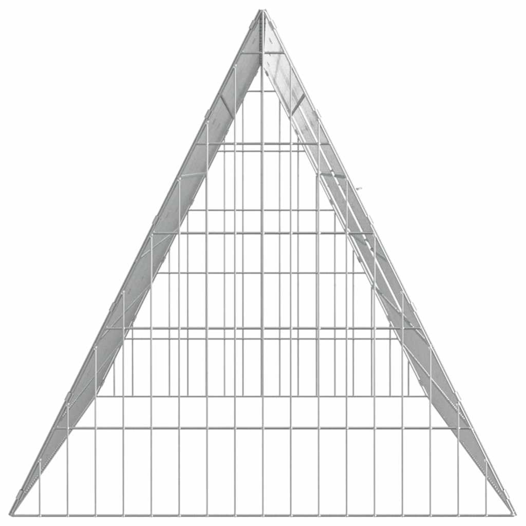 Hasenkäfig Silber 650 x 55 x 55 cm Verzinkter Stahl