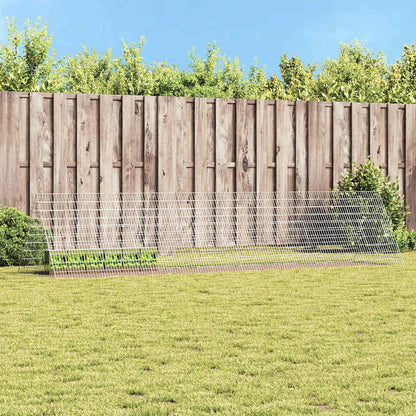 Hasenkäfig Silber 215 x 100 x 85 cm Verzinkter Stahl