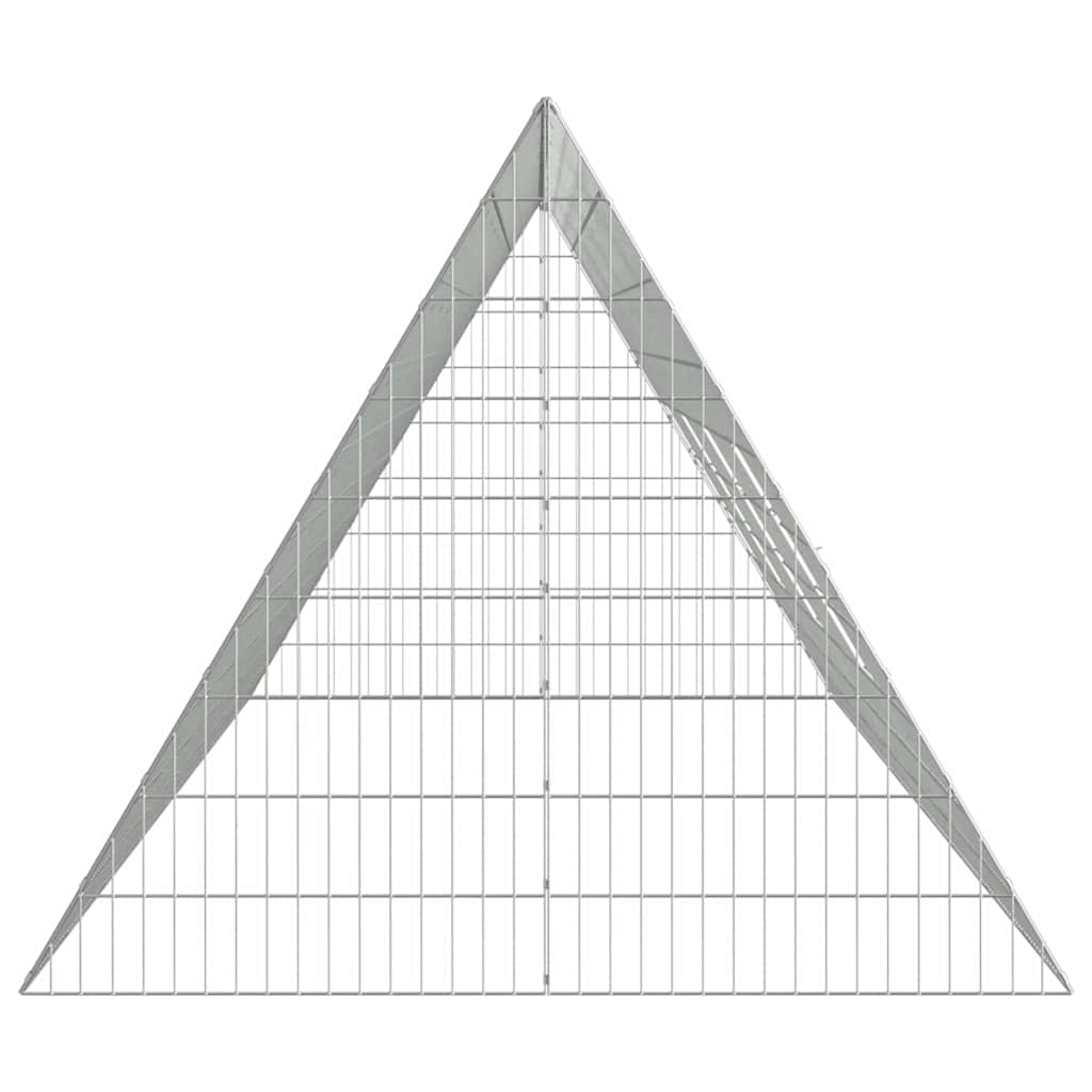 Hasenkäfig Silber 215 x 100 x 85 cm Verzinkter Stahl