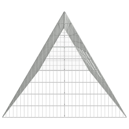 Hasenkäfig Silber 215 x 100 x 85 cm Verzinkter Stahl