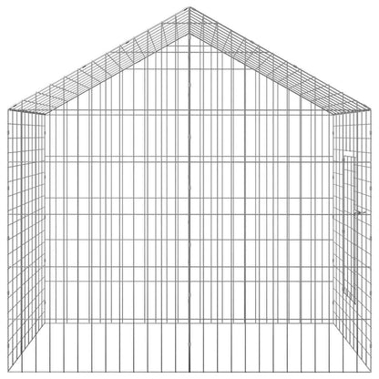 Hasenkäfig Silber 400 x 78 x 78 cm Verzinkter Stahl