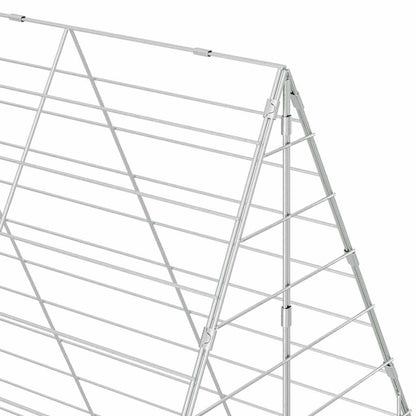 Hasenkäfig Silber 400 x 100 x 210 cm Verzinkter Stahl