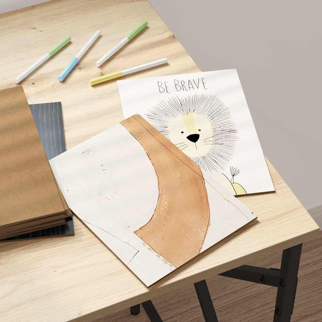 Dekoplatten 12 pcs Schwarz Eichen-Optik 15 x 21 x 0,27 cm