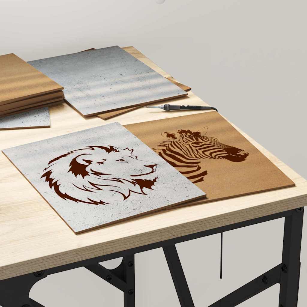 Dekoplatten 150 pcs Beton Grau 15 x 21 x 0,27 cm Holzwerkstoff