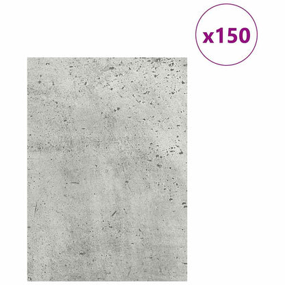 Dekoplatten 150 pcs Beton Grau 15 x 21 x 0,27 cm Holzwerkstoff