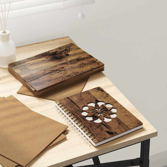 Dekoplatten 12 pcs Altholz 15 x 21 x 0,27 cm Holzwerkstoff