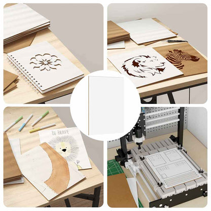 Dekoplatten 150 pcs Weiß 21 x 30 x 0,27 cm Holzwerkstoff