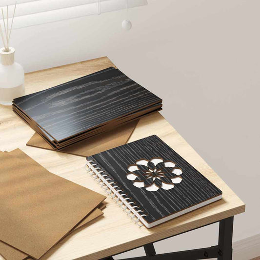 Dekoplatten 50 pcs Schwarz Eichen-Optik 21 x 30 x 0,27 cm