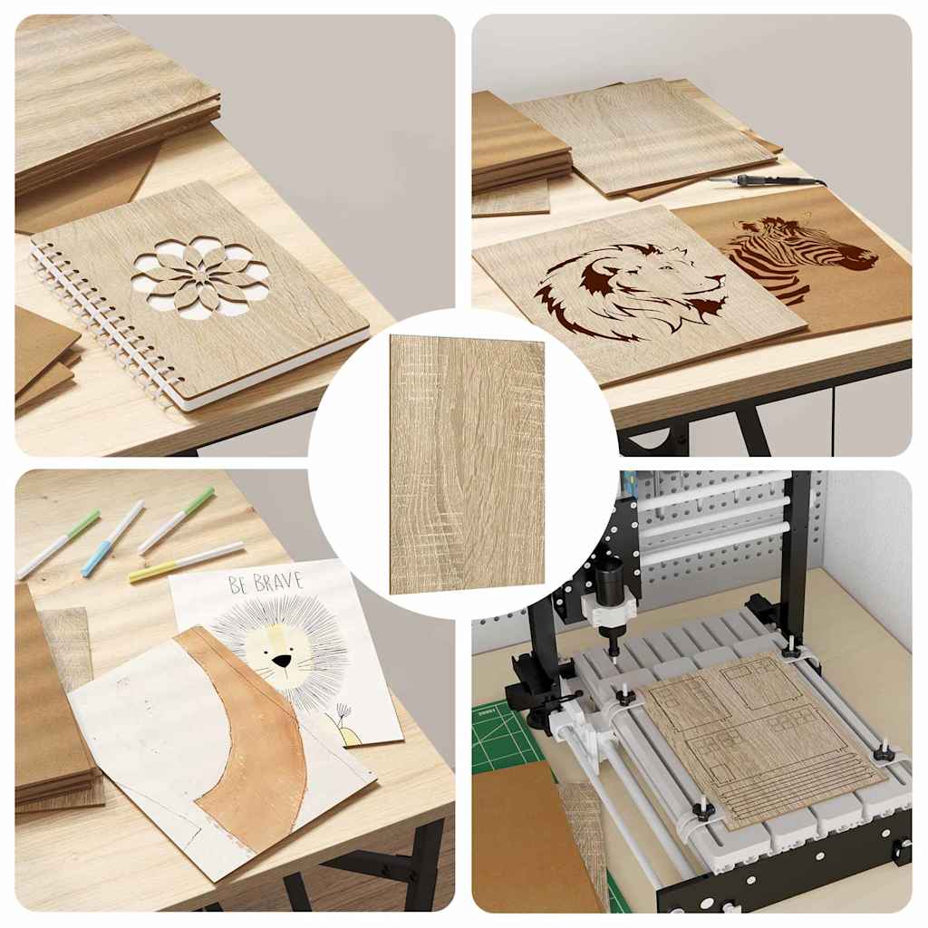 Dekoplatten 150 pcs Sonoma-Eiche 21 x 30 x 0,27 cm