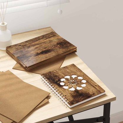 Dekoplatten 150 pcs Geräucherte Eiche 21 x 30 x 0,27 cm