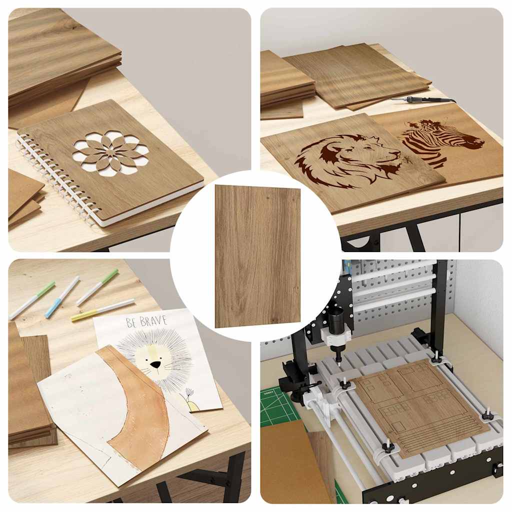 Dekoplatten 12 pcs Artisan-Eiche 21 x 30 x 0,27 cm