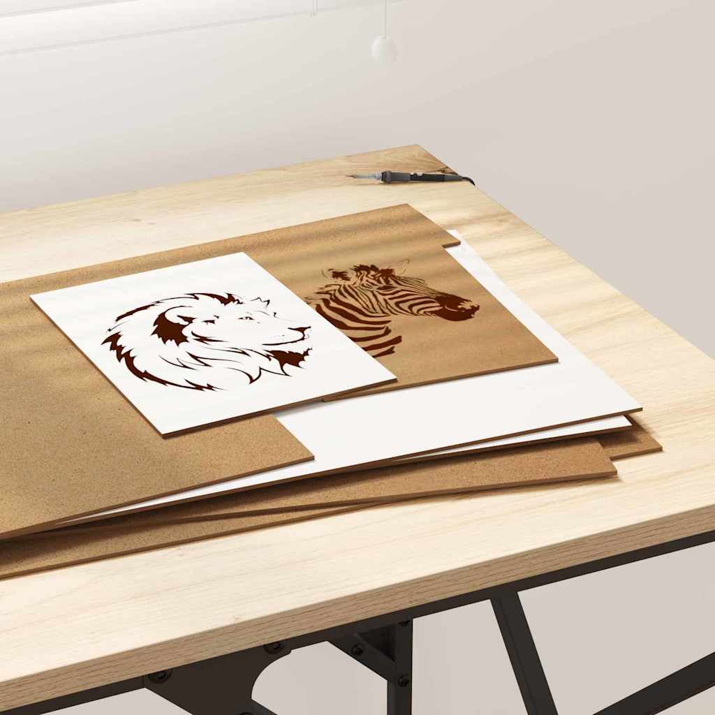 Dekoplatten 12 pcs Weiß 30 x 42 x 0,27 cm Holzwerkstoff