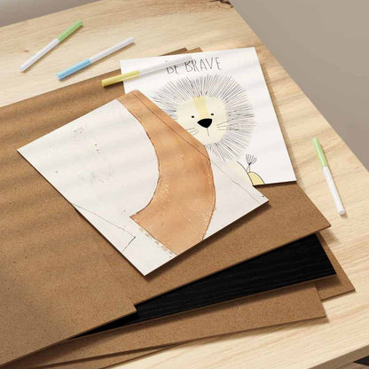 Dekoplatten 12 pcs Schwarz Eichen-Optik 30 x 42 x 0,27 cm