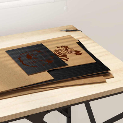 Dekoplatten 50 pcs Schwarz Eichen-Optik 30 x 42 x 0,27 cm