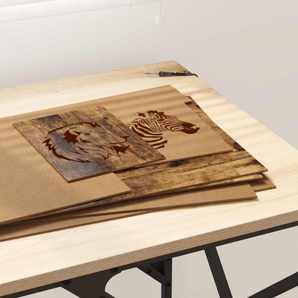 Dekoplatten 12 pcs Geräucherte Eiche 30 x 42 x 0,27 cm