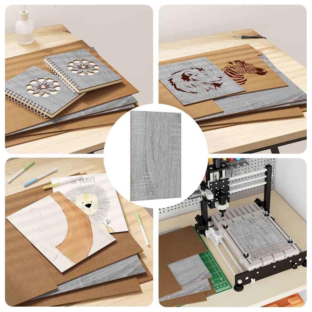 Dekoplatten 50 pcs Graues Sonoma 30 x 42 x 0,27 cm