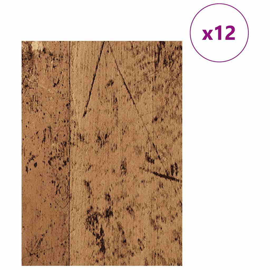 Dekoplatten 12 pcs Altholz 30 x 42 x 0,27 cm Holzwerkstoff