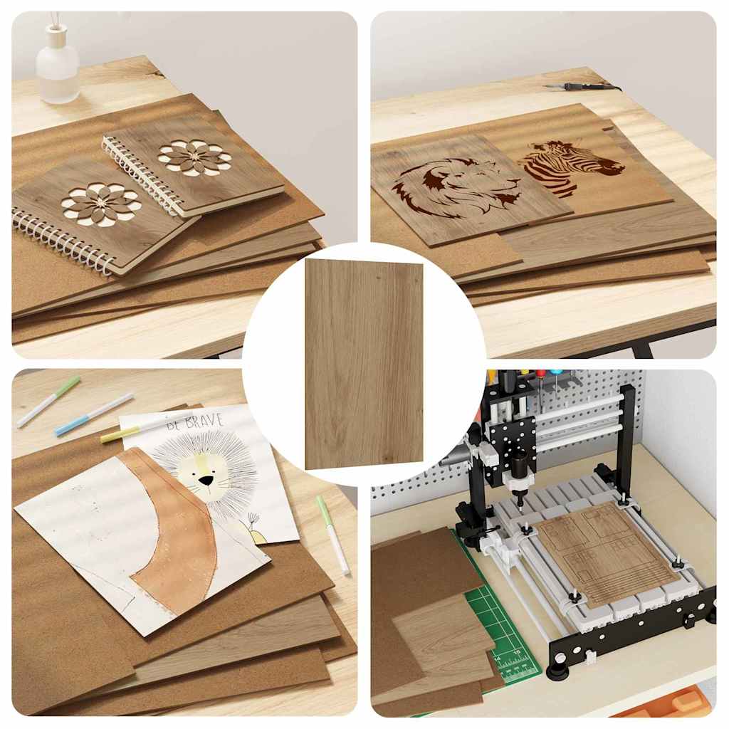 Dekoplatten 50 pcs Artisan-Eiche 30 x 42 x 0,27 cm