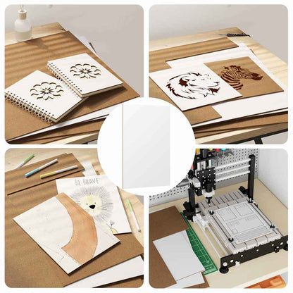 Dekoplatten 50 pcs Weiß 40 x 60 x 0.27 cm Holzwerkstoff