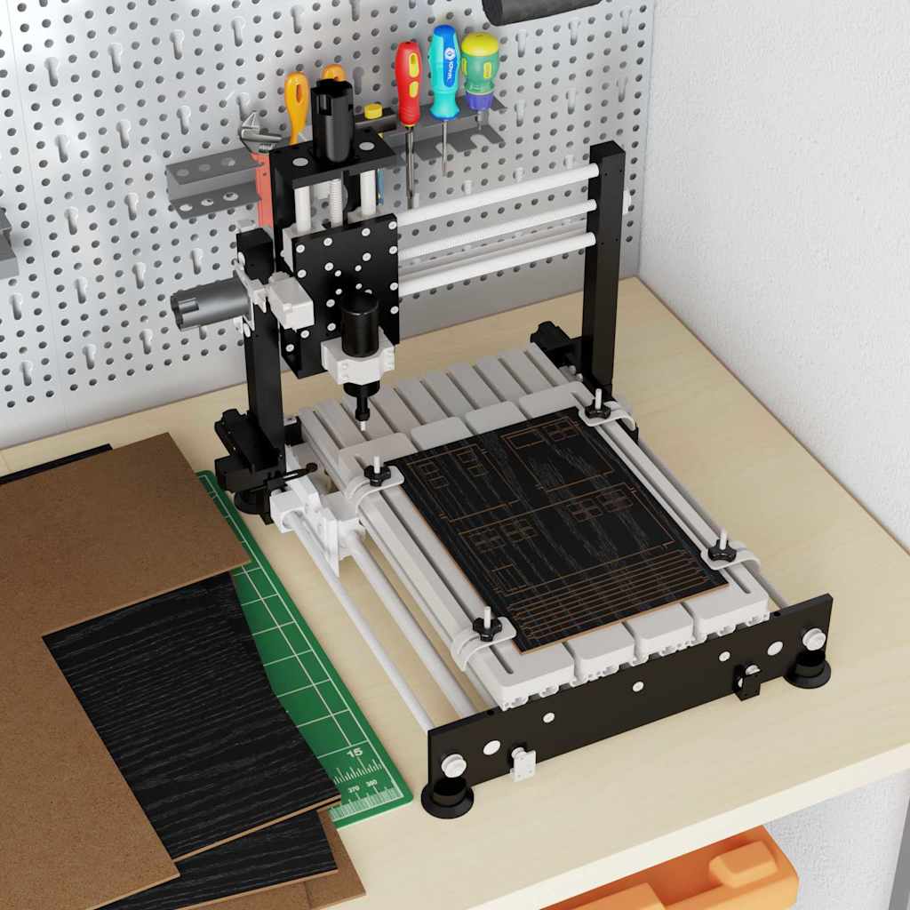 Dekoplatten 50 pcs Schwarz Eichen-Optik 40 x 60 x 0.27 cm