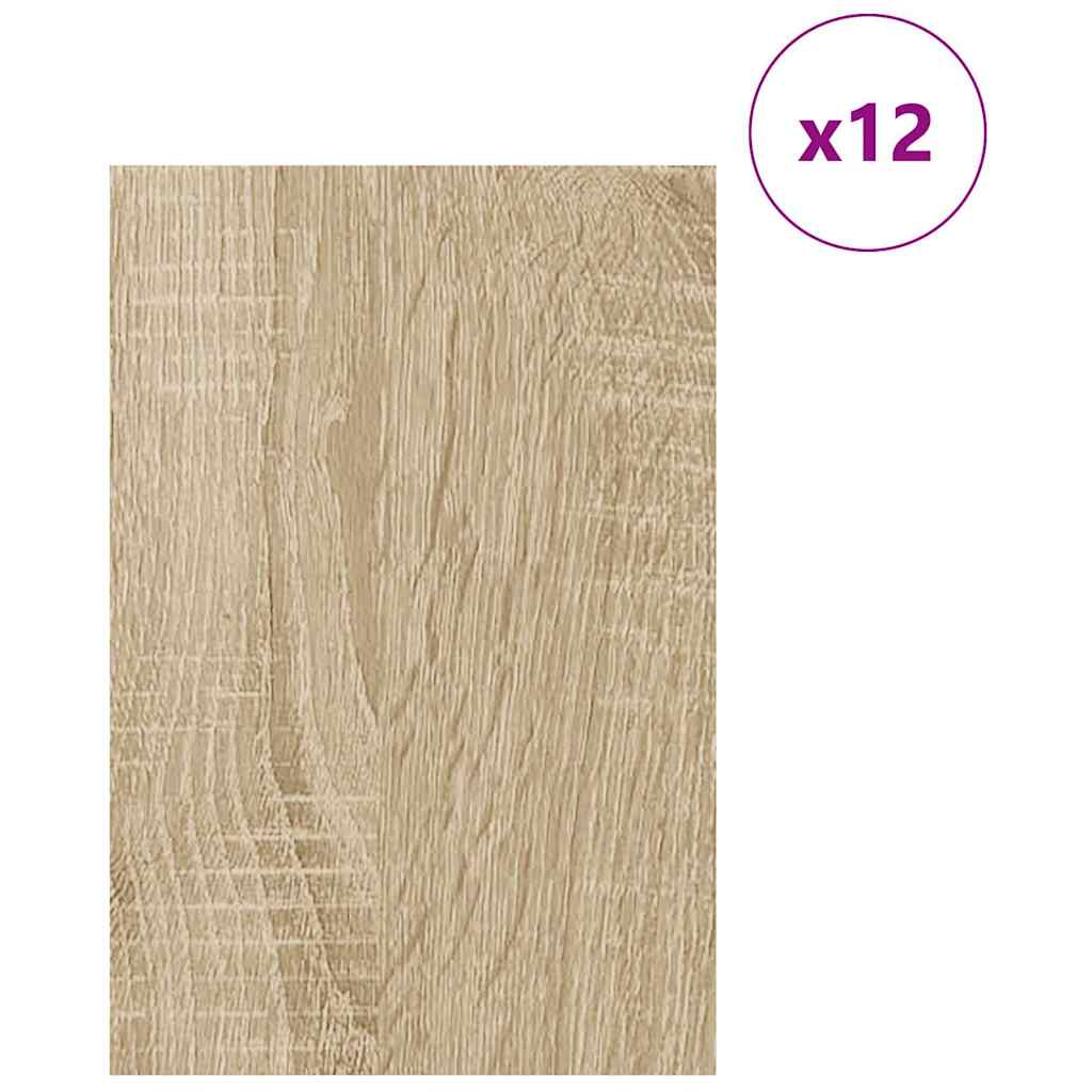 Dekoplatten 12 pcs Sonoma-Eiche 40 x 60 x 0.27 cm Holzwerkstoff