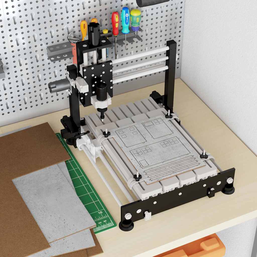 Dekoplatten 12 pcs Beton Grau 40 x 60 x 0.27 cm Holzwerkstoff
