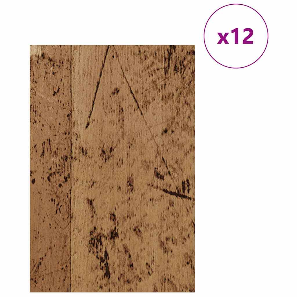 Dekoplatten 12 pcs Altholz 40 x 60 x 0.27 cm Holzwerkstoff