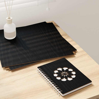 Dekoplatten 50 pcs Schwarz Eichen-Optik 30 x 30 x 0,27 cm