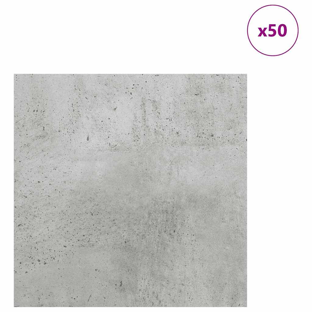 Dekoplatten 50 pcs Beton Grau 30 x 30 x 0,27 cm Holzwerkstoff