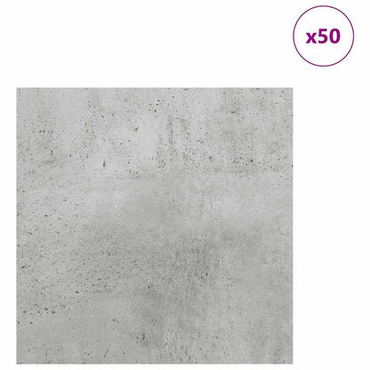 Dekoplatten 50 pcs Beton Grau 30 x 30 x 0,27 cm Holzwerkstoff