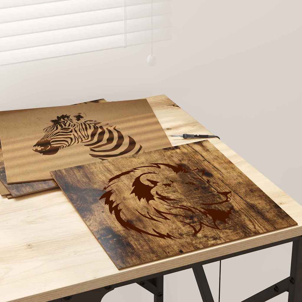 Dekoplatten 50 pcs Geräucherte Eiche 30 x 30 x 0,27 cm