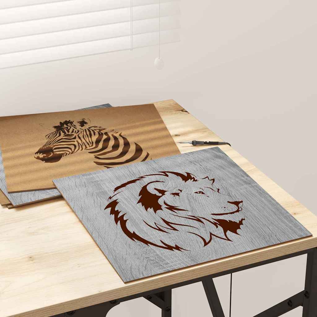 Dekoplatten 12 pcs Graues Sonoma 30 x 30 x 0,27 cm