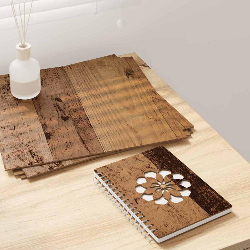 Dekoplatten 12 pcs Altholz 30 x 30 x 0,27 cm Holzwerkstoff