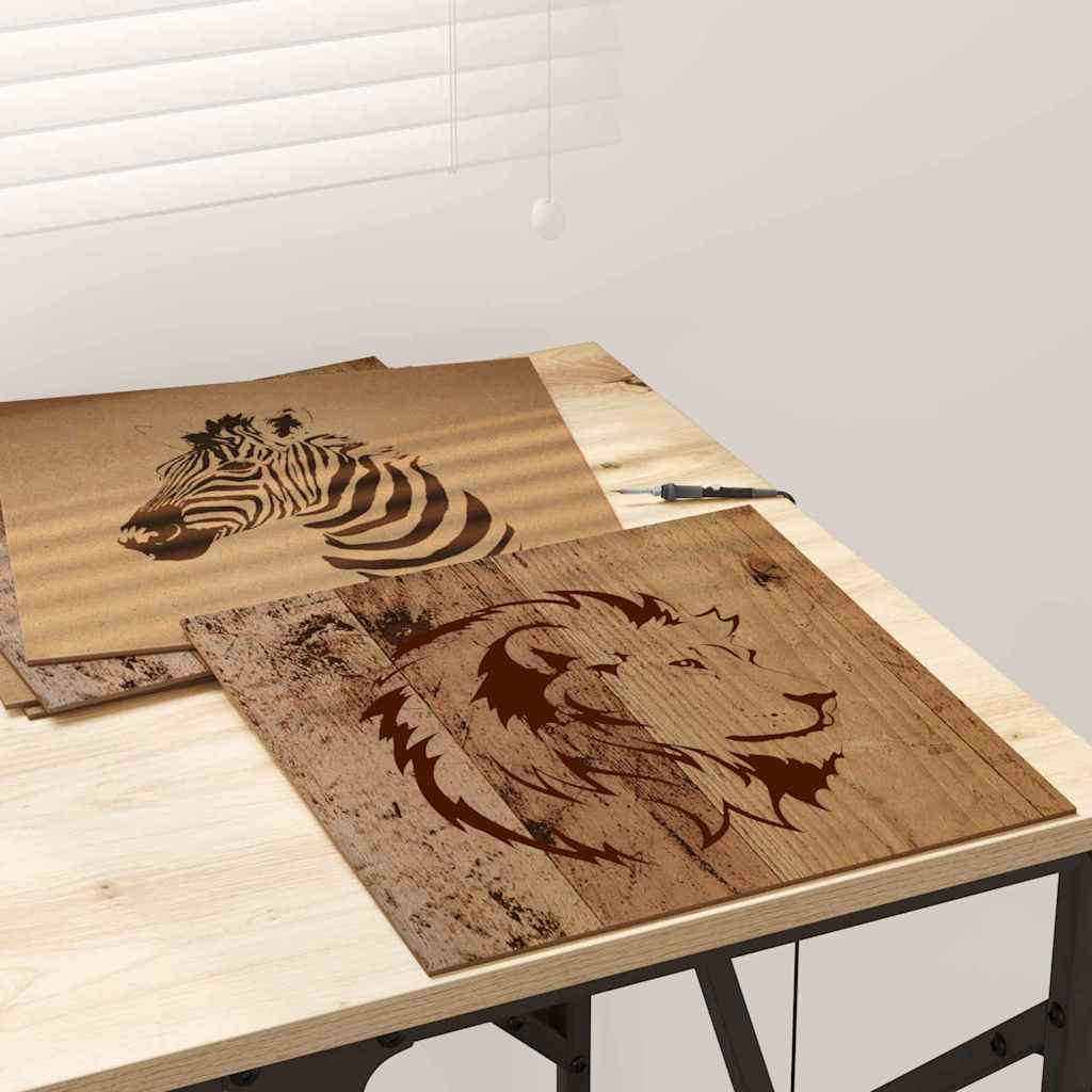 Dekoplatten 12 pcs Altholz 30 x 30 x 0,27 cm Holzwerkstoff