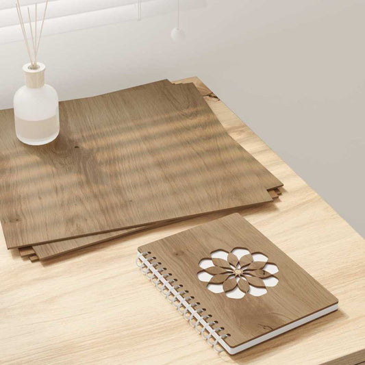 Dekoplatten 12 pcs Artisan-Eiche 30 x 30 x 0,27 cm