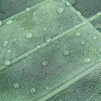 Rechteckige Fliese 10 pcs Dunkelgrün 29 x 23 x 0,08 cm