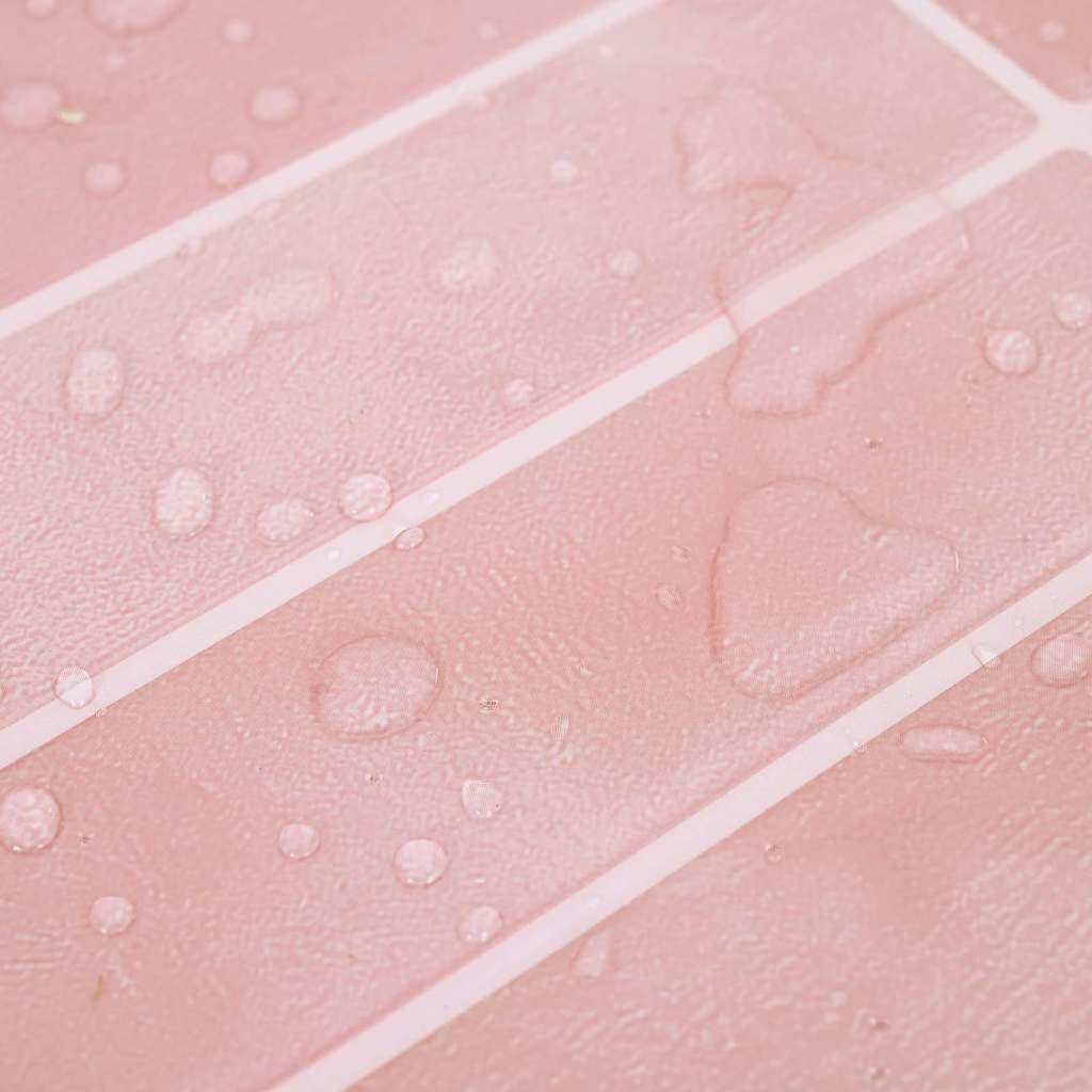 Rechteckige Fliese 10 pcs Rosa 29 x 22,9 cm Polyurethan und PET