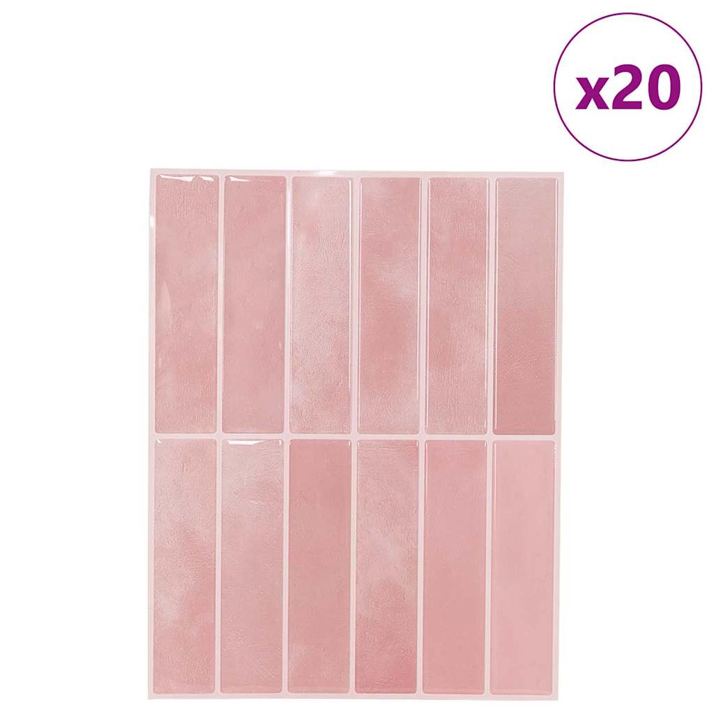 Rechteckige Fliese 20 pcs Rosa 29 x 23 x 0,08 cm