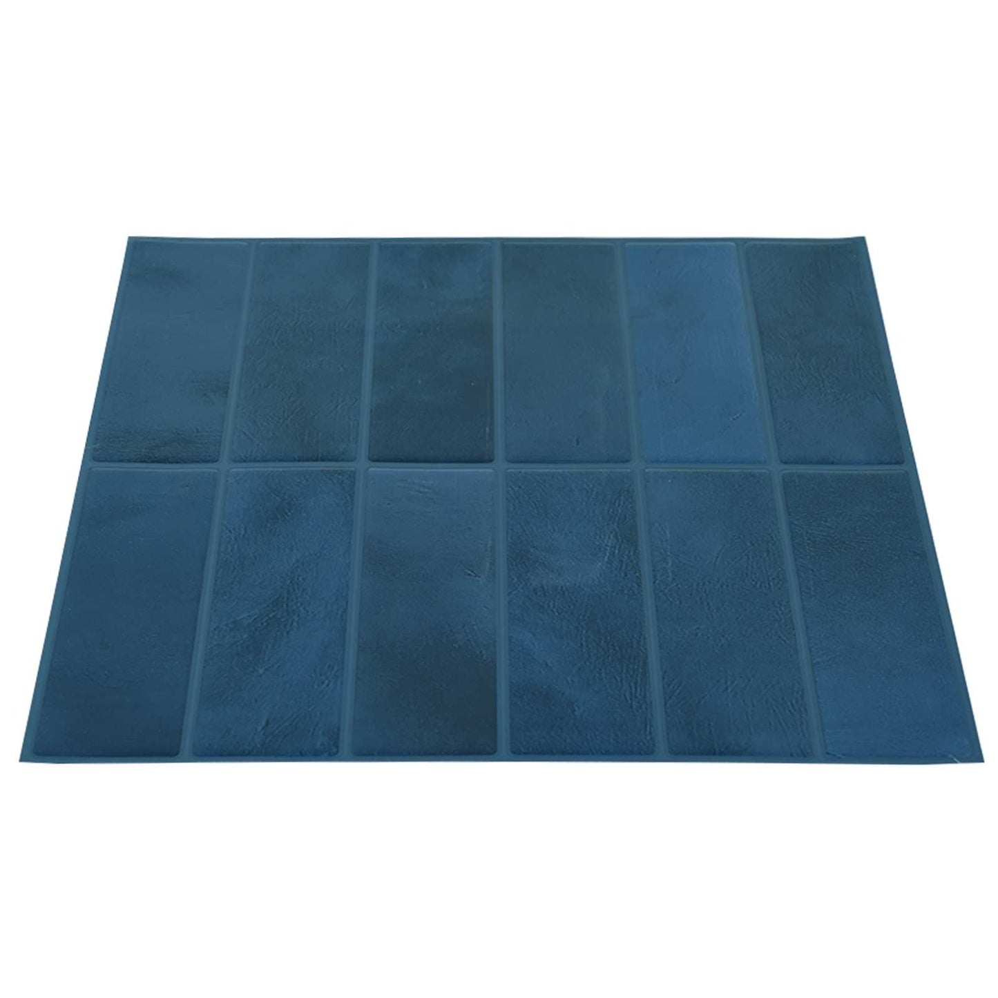 Rechteckige Fliese 10 pcs Blau 29 x 22,9 cm Polyurethan und PET