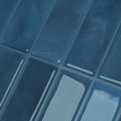 Rechteckige Fliese 50 pcs Blau 29 x 22,9 cm Polyurethan und PET