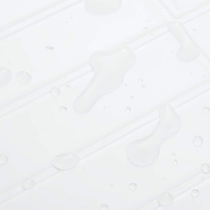 Rechteckige Fliese 20 pcs Weiß 29 x 22,9 cm Polyurethan und PET